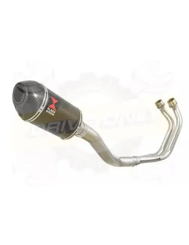 YAMAHA TDM 850 4EP / 3VD 1991 - 2001 2-1 Ligne complète & Silencieux Ovale En Carbone 200mm