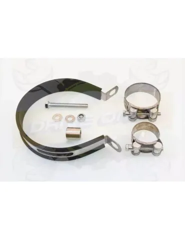 YAMAHA TDM 850 4EP / 3VD 1991 - 2001 2-1 Tube de raccord et Silencieux Ovale En Inox 400mm