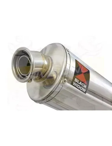 YAMAHA TDM 850 4EP / 3VD 1991 - 2001 2-1 Tube de raccord et Silencieux Ovale En Inox 230mm