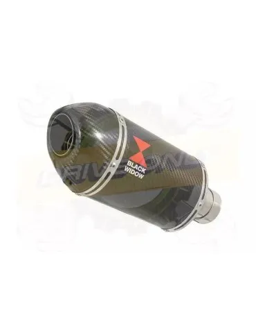 YAMAHA TDM 850 4EP / 3VD 1991 - 2001 2-1 Tube de raccord et Silencieux Ovale En Carbone 200mm