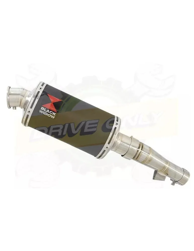 Honda NC 700 S (RC61) 2012-2014 Kit Silencieux: Silencieux Ovale Noir Inox 230mm