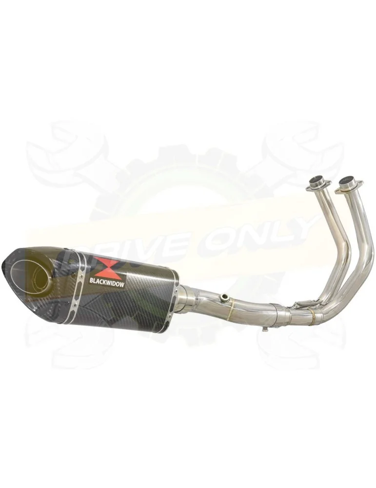 XSR700 XSR 700 2015 -2019 Passage Bas Décatalyseur Ligne complète & Silencieux Tri Ovale En Carbone 250mm
