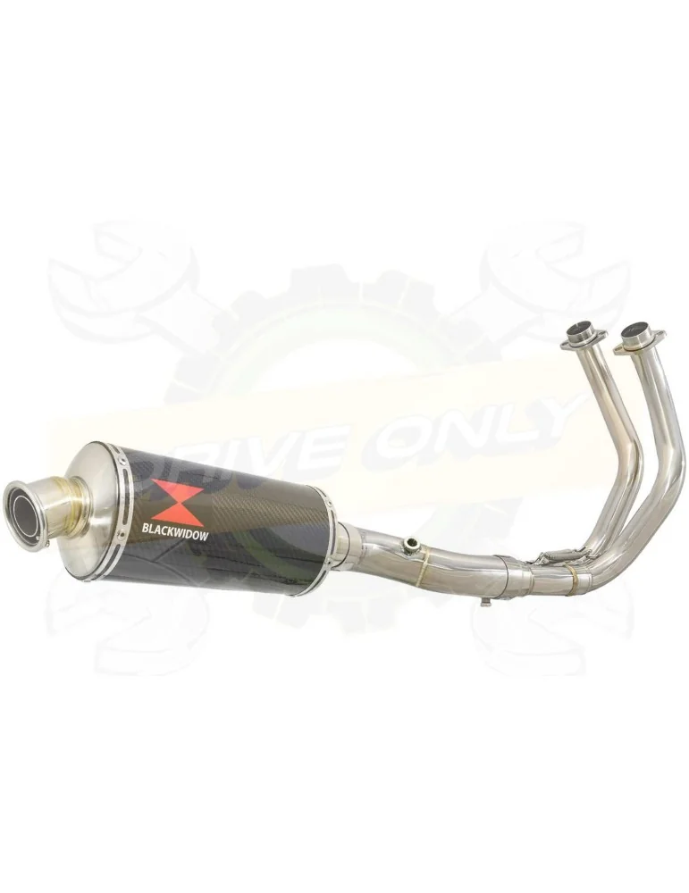 XSR700 XSR 700 2015 -2019 Passage Bas Décatalyseur Ligne complète & Silencieux Ovale En Carbone 300mm