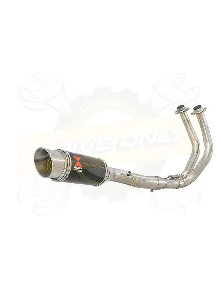 XSR700 XSR 700 2015 -2019 Passage Bas 2-1 Décatalyseur Ligne complète & Silencieux Rond En Carbone 200mm