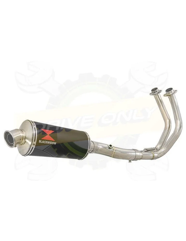 XSR700 XSR 700 2015 -2019 Passage Bas 2-1 Décatalyseur Ligne complète & Silencieux Ovale Noir En Inox 300mm