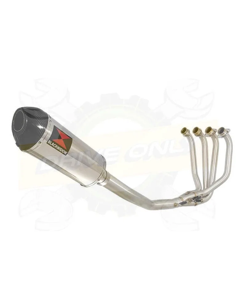 ZRX1100 ZRX 1100 Ligne complète & Silencieux Ovale En Inox + Canule En Carbone 300mm