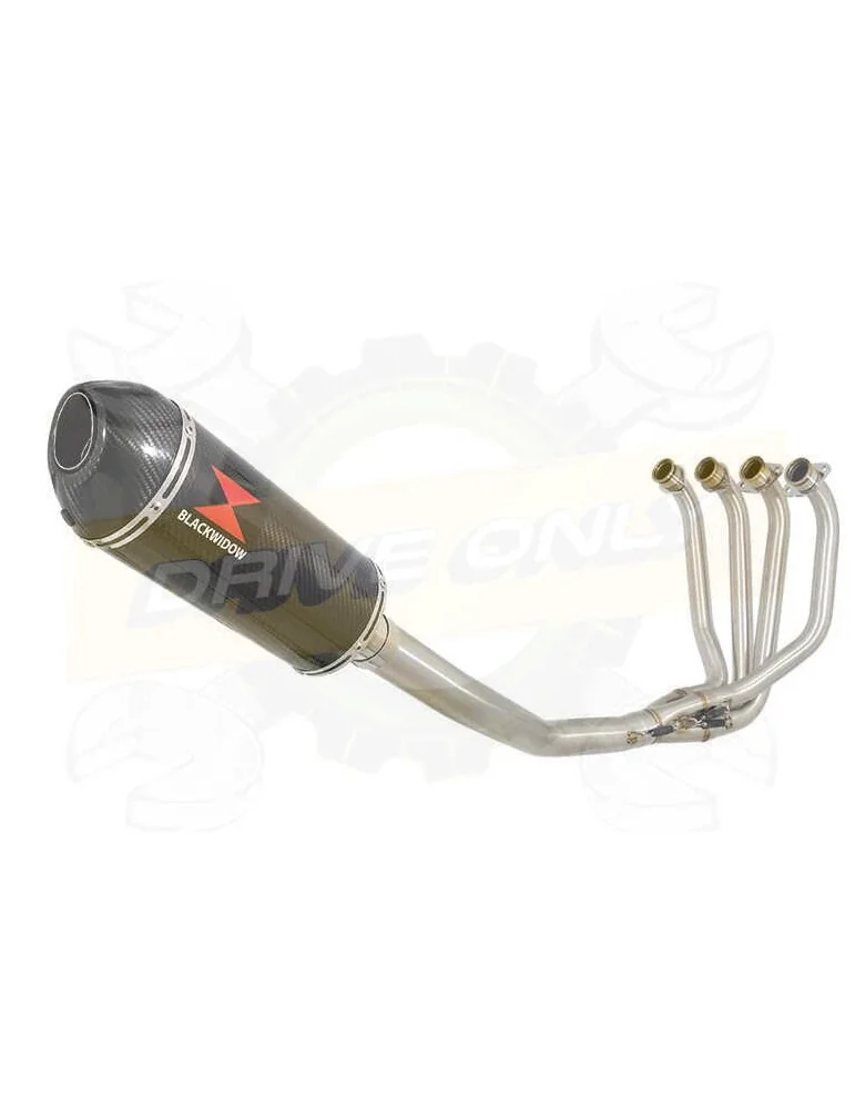 ZRX1100 ZRX 1100 Ligne complète & Silencieux Ovale En Carbone + Canule En Carbone 300mm