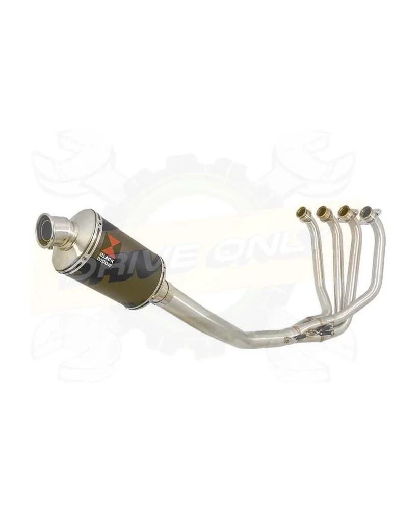 ZRX1200 ZRX 1200 Ligne complètes & Ovale Noir Silencieux En Inox 230mm
