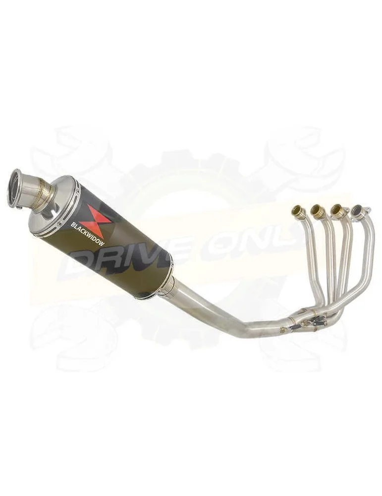 ZRX1200 ZRX 1200 Ligne complète & Silencieux Rond Noir En Inox 300mm