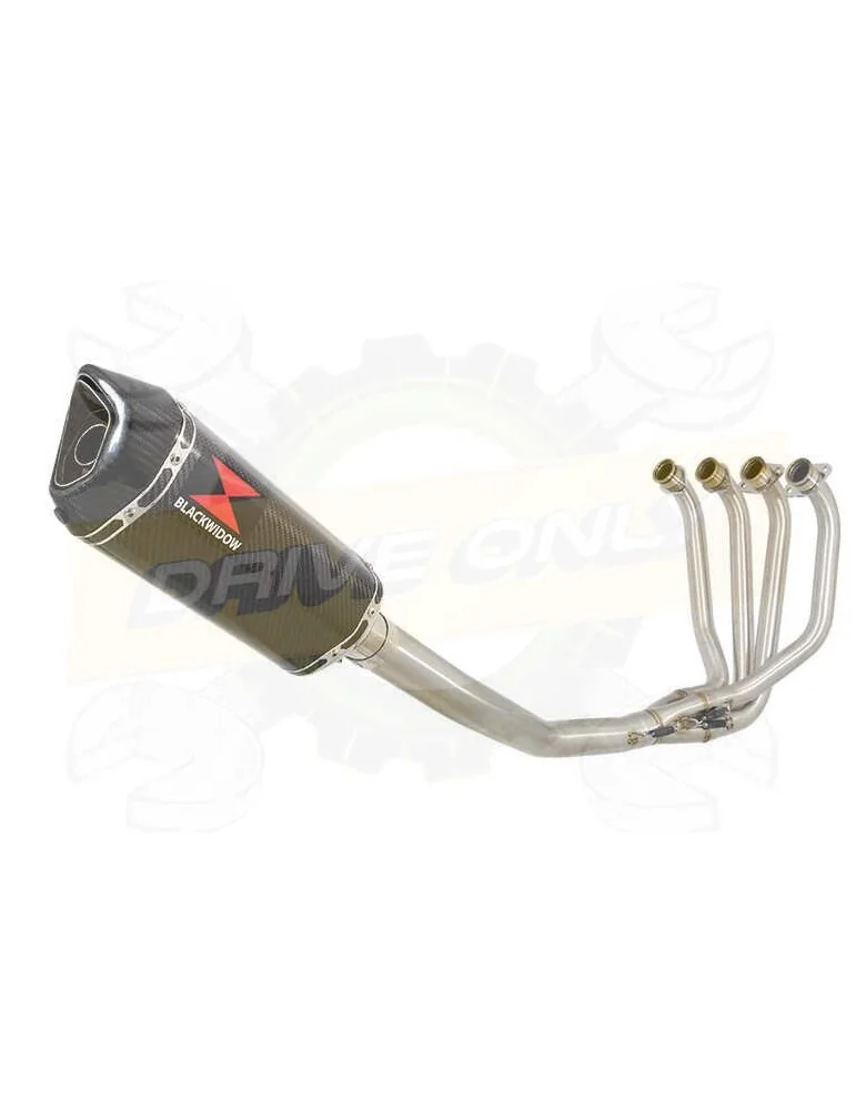 ZRX1200 ZRX 1200 Ligne complètes & Hexagonale En Carbone Silencieux + En Carbone Tip 300mm
