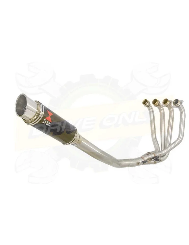 ZRX1200 ZRX 1200 Ligne complètes & Rond En Carbone Silencieux 200mm
