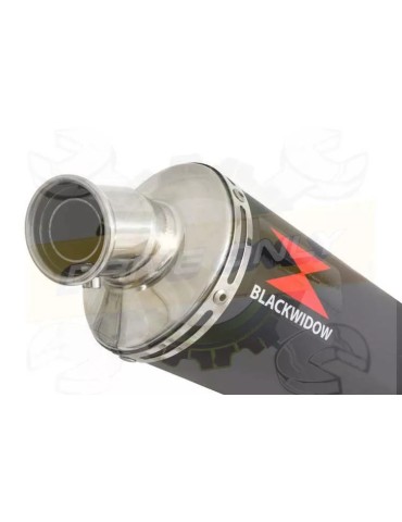 XR125 XR125L 2003-2010 Ligne complète & Silencieux  Rond Noir En Inox 400mm