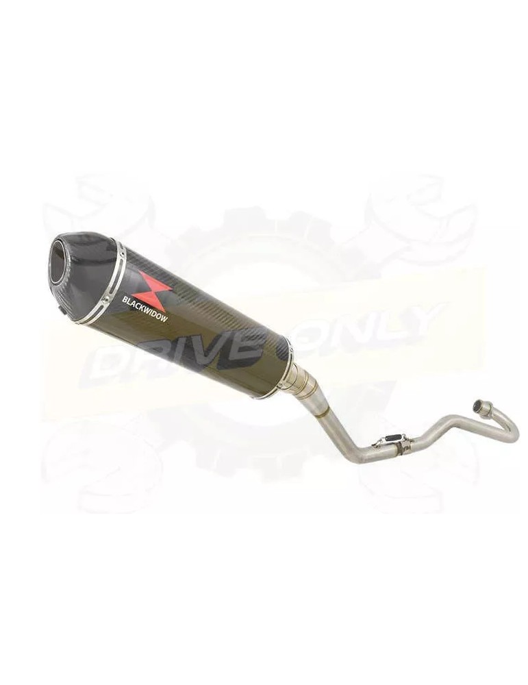 XR125 XR125L 2003-2010 Ligne complète & Silencieux Ovale En Carbone + Carbone 400mm