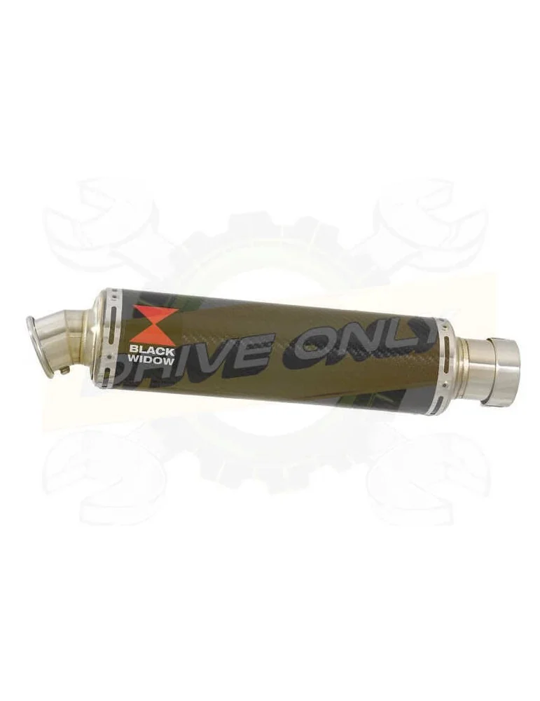 350mm Round Carbon Fibre Slip On Silencer