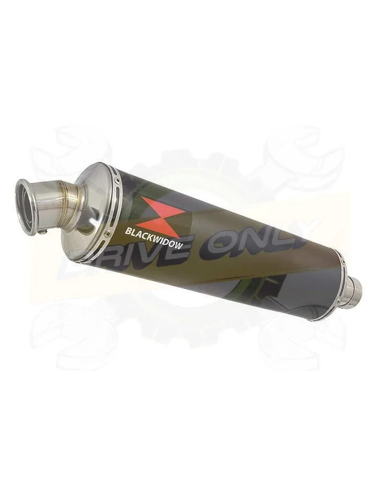 APRILIA RS4 125 2011 - 2018 Ligne complètes & Rond Noir Silencieux En Inox 400mm