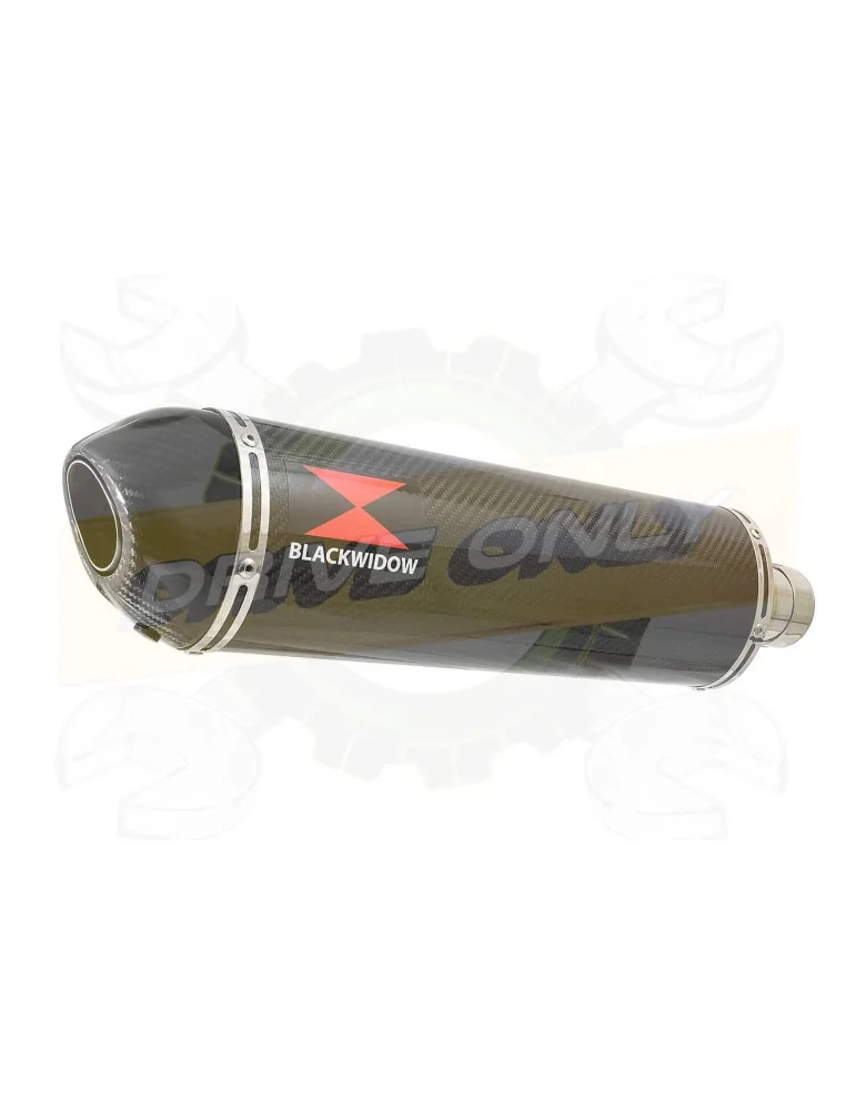 FZ-1N FZ-1 N exhaust tube de raccord et Ovale En Carbone Silencieux + Carbon Tip 400mm
