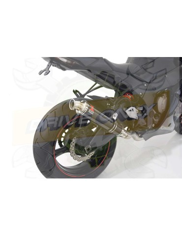 ZX10R Decata / Tube de raccord & Silencieux Rond En Carbone 350mm