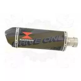 NTV600 NTV650 REVERE 1988-1998 Ligne complète & Silencieux Ovale En Carbone + Carbone Tip 400mm