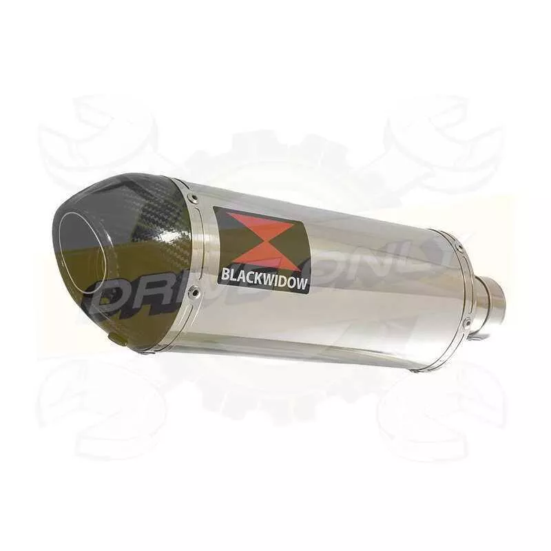 NTV600 NTV650 REVERE 1988-1998 Ligne complète & Silencieux Ovale En Inox + Carbone Tip 300mm