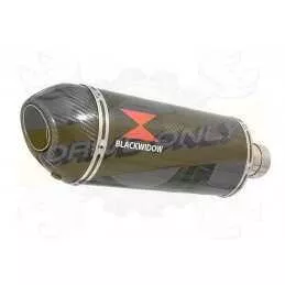 NTV600 NTV650 REVERE 1988-1998 Ligne complète & Silencieux Ovale En Carbone + Carbone Tip 300mm
