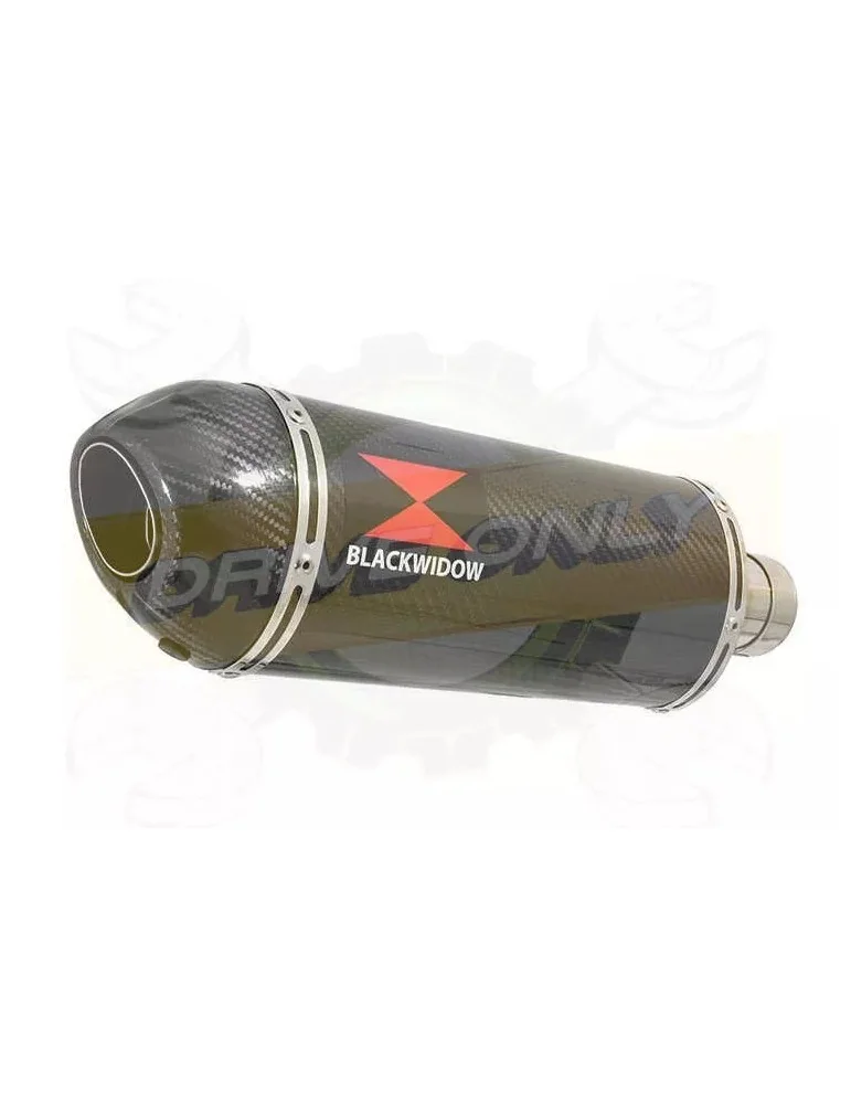 NTV600 NTV650 REVERE 1988-1998 Ligne complète & Silencieux Ovale En Carbone + Carbone Tip 300mm