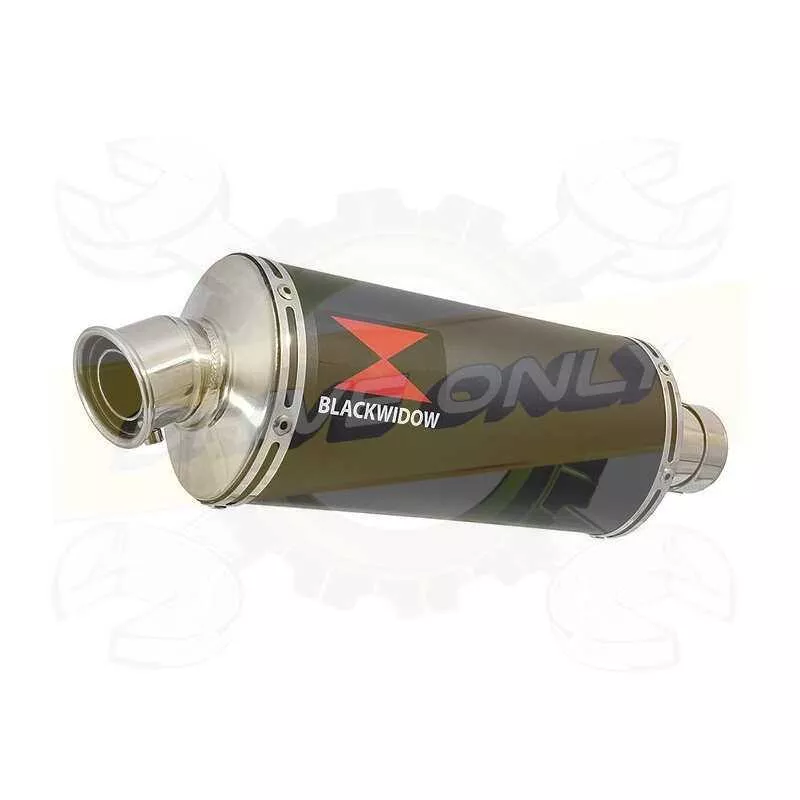 NTV600 NTV650 REVERE 1988-1998 Ligne complète & Silencieux Ovale Noir En Inox 300mm