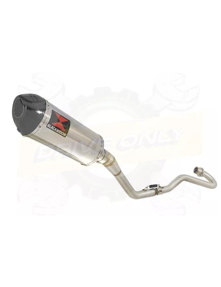 XR125 XR125L 2003-2010 Ligne complète & Silencieux Ovale En Inox + Carbone 300mm