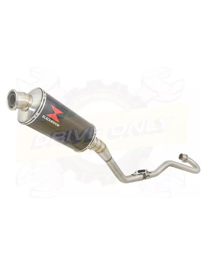 XR125 XR125L 2003-2010 Ligne complète & Silencieux Ovale En Carbone 300mm