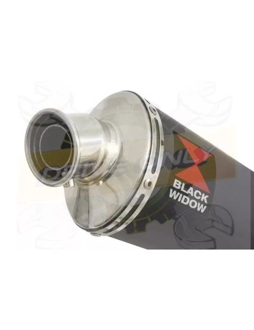 XR125 XR125L 2003-2010 Ligne complète & Silencieux Ovale Noir En Inox 230mm