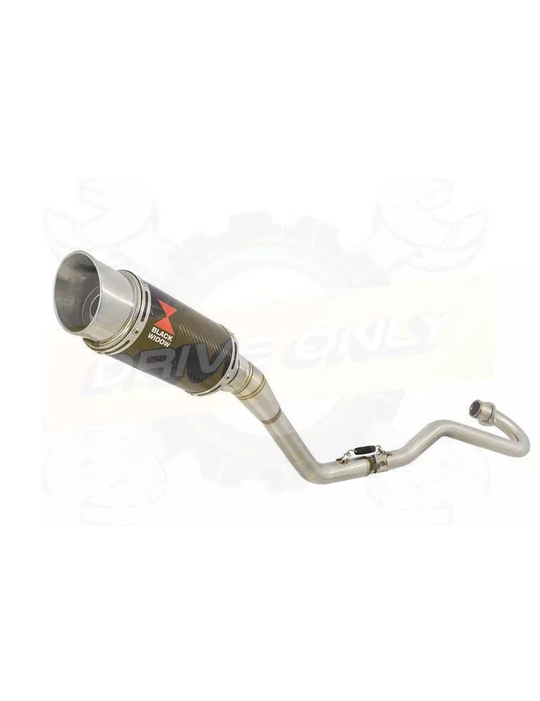 XR125 XR125L 2003-2010 Ligne complète & Silencieux Rond En Carbone 200mm