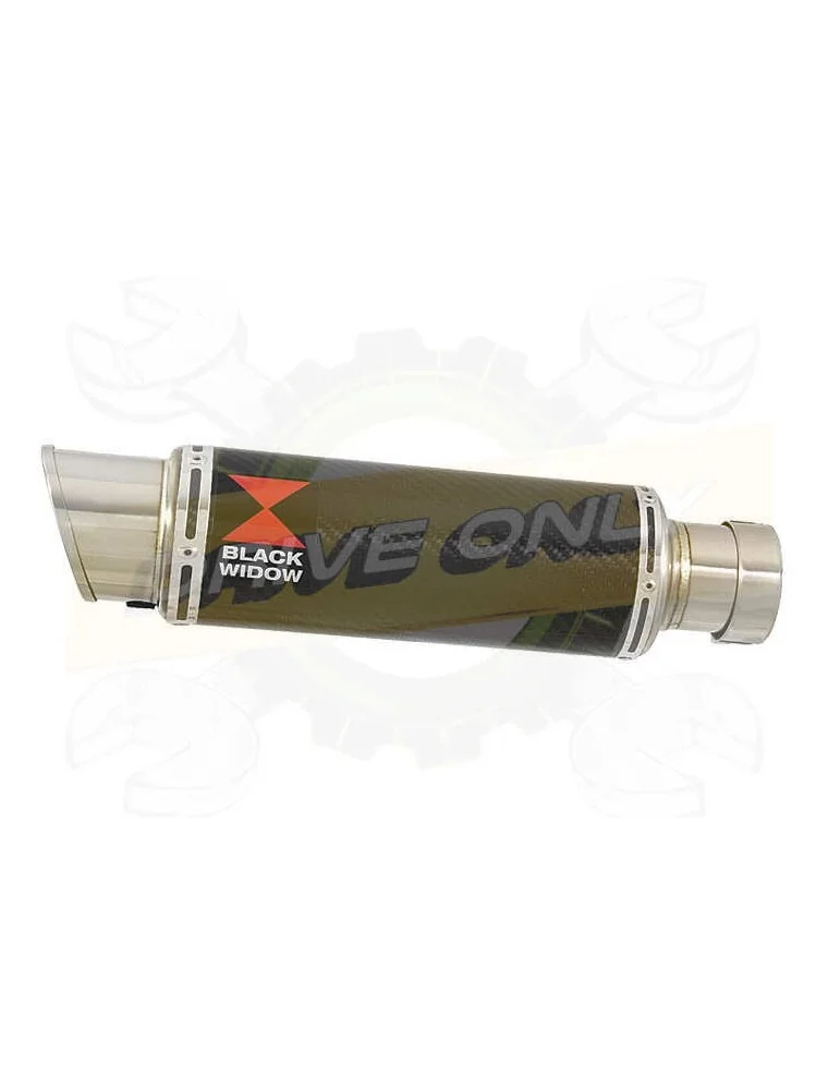 230mm Round GP Style Carbon Fibre Slip On Silencer