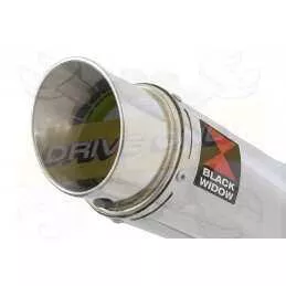NTV600 NTV650 REVERE 1988-1998 Ligne complète & Silencieux Rond GP Style En Inox 230mm