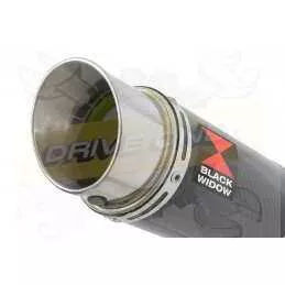 NTV600 NTV650 REVERE 1988-1998 Ligne complète & Silencieux GP Rond En Carbone 230mm