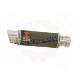 NTV600 NTV650 REVERE 1988-1998 Ligne complète & Silencieux GP Rond En Carbone 230mm