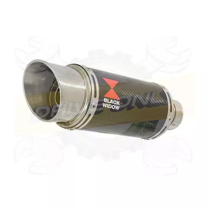 NTV600 NTV650 REVERE 1988-1998 Ligne complète & Silencieux Rond En Carbone 200mm