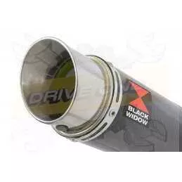 NTV600 NTV650 REVERE 1988-1998 Ligne complète & Silencieux Rond En Carbone 200mm