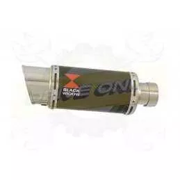 NTV600 NTV650 REVERE 1988-1998 Ligne complète & Silencieux Rond En Carbone 200mm