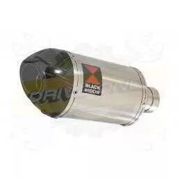 NTV600 NTV650 REVERE 1988-1998 Ligne complète & Silencieux Ovale En Inox + Carbone Tip 200mm