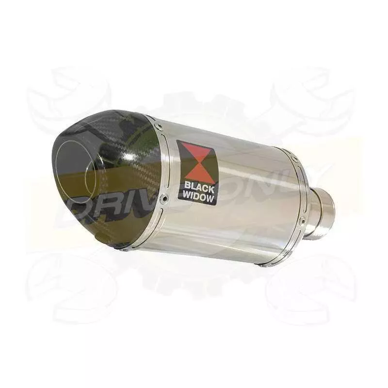 NTV600 NTV650 REVERE 1988-1998 Ligne complète & Silencieux Ovale En Inox + Carbone Tip 200mm