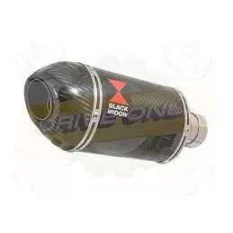NTV600 NTV650 REVERE 1988-1998 Ligne complète & Silencieux Ovale En Carbone + Carbone Tip 200mm
