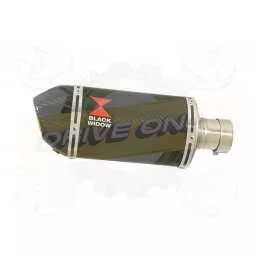 NTV600 NTV650 REVERE 1988-1998 Ligne complète & Silencieux Ovale En Carbone + Carbone Tip 200mm