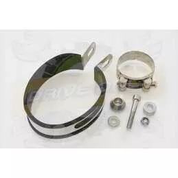  Rond GP Style Noir En Inox Silencieux 350mm