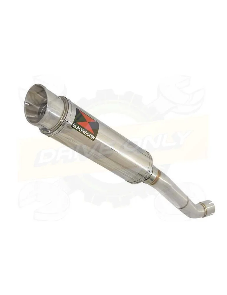 Aprilia Tuono V4R / V4R APRC 2011/2015 Passage Haut Exhaust tube de raccord & Rond GP Style Silencieux En Inox 360mm