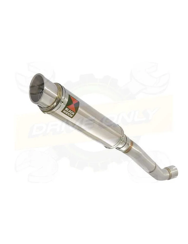 Aprilia Tuono V4R / V4R APRC 2011/2015 Passage Haut Exhaust tube de raccord & Rond GP Style Silencieux En Inox 350mm
