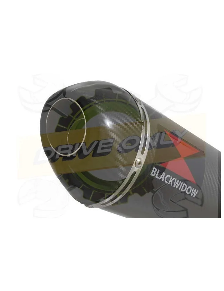 HONDA XL125 VARADERO (JC32) 01-07 Tube de raccord et Silencieux En Carbone + Carbone 300mm