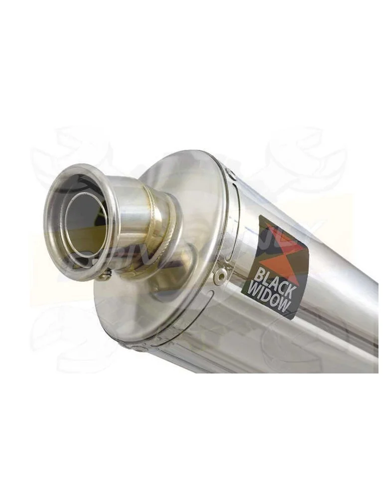HONDA XL125 VARADERO (JC32) 01-07 Tube de raccord et Silencieux Ovale En Inox 230mm