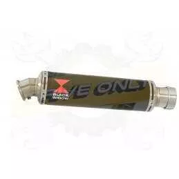  Rond Noir En Inox Silencieux 350mm