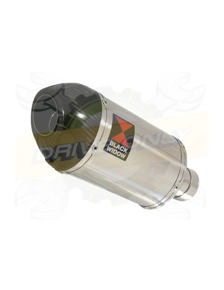 VFR800 98-03 (RC46) Hi level Silencieux kit / Silencieux Ovale En Inox + carbone 200mm