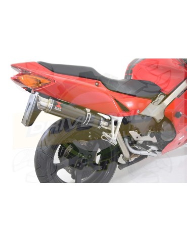 VFR800 98-03 (RC46) Hi level Silencieux kit & Silencieux GP Rond En Carbone 350mm