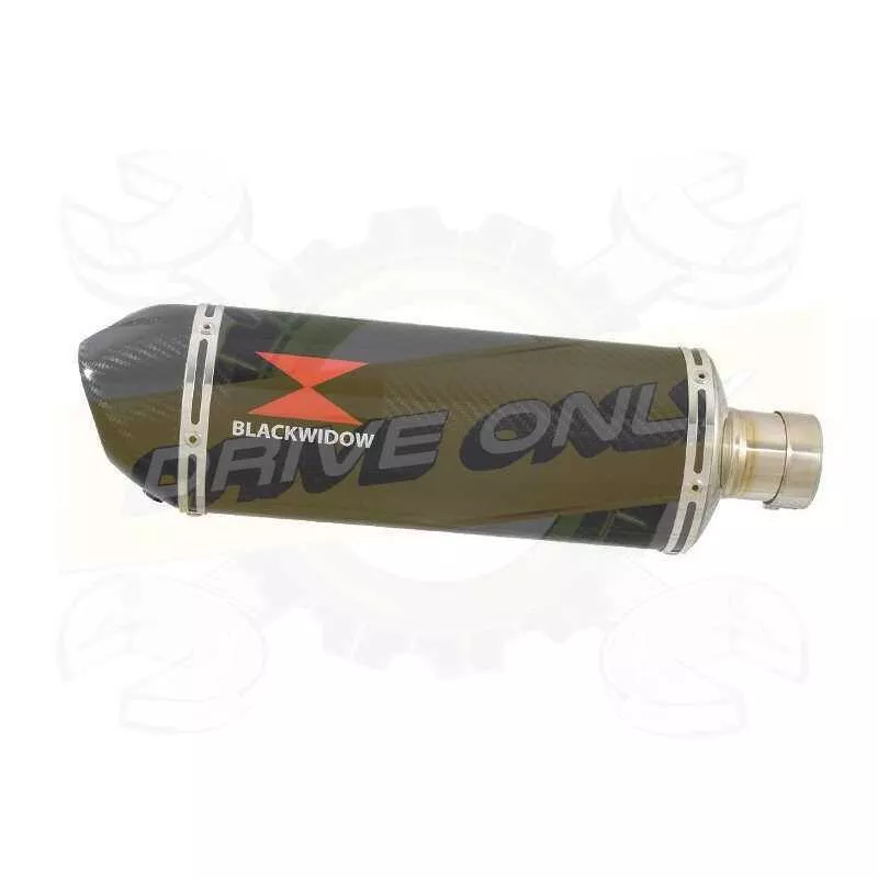  Ovale En Carbone Silencieux & En Carbone Tip 300mm